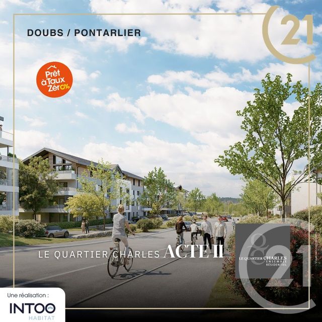 Appartement F3 &agrave; vendre - 3 pi&egrave;ces - 62,74 m2 - Doubs - 25 - FRANCHE-COMTE