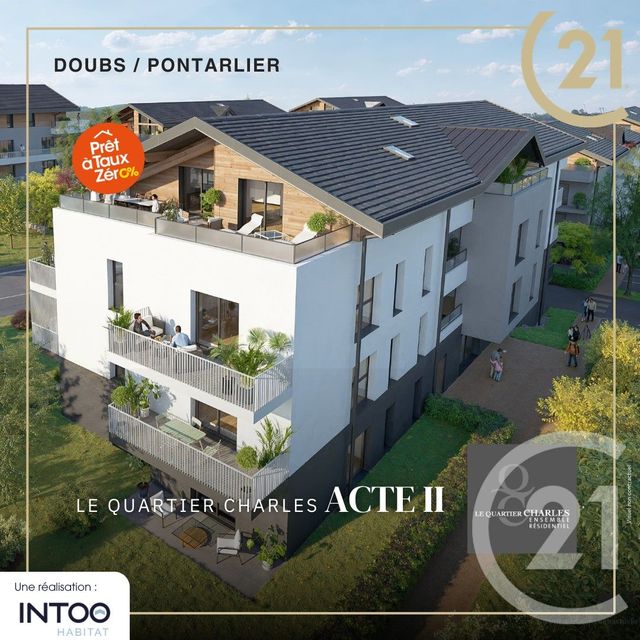 Appartement F3 &agrave; vendre - 3 pi&egrave;ces - 62,74 m2 - Doubs - 25 - FRANCHE-COMTE