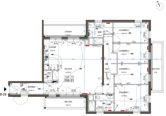 Appartement F5 à vendre - 5 pièces - 106,51 m2 - Cormeilles En Parisis - 95 - ILE-DE-FRANCE