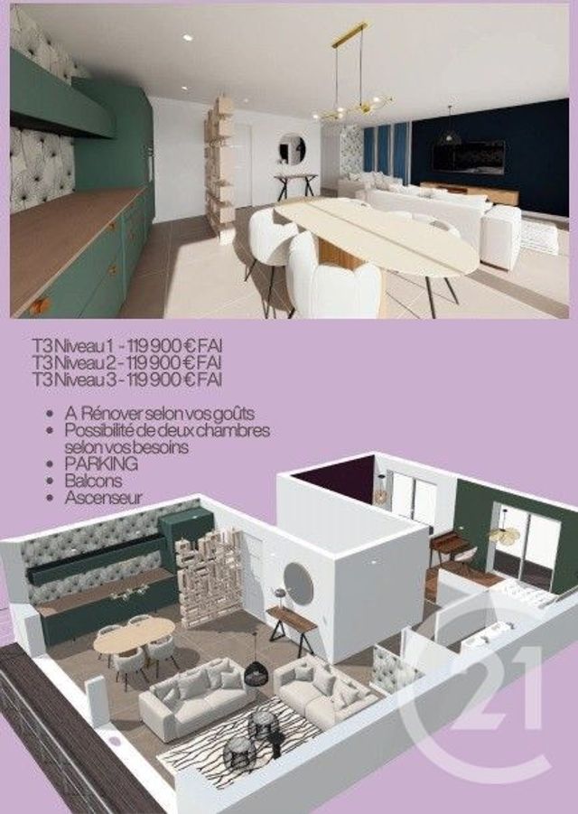 Appartement T3 à vendre BRIVE LA GAILLARDE