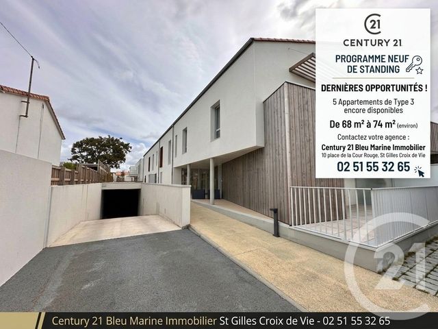 Appartement F3 &agrave; vendre - 3 pi&egrave;ces - 71 m2 - St Gilles Croix De Vie - 85 - PAYS-DE-LOIRE