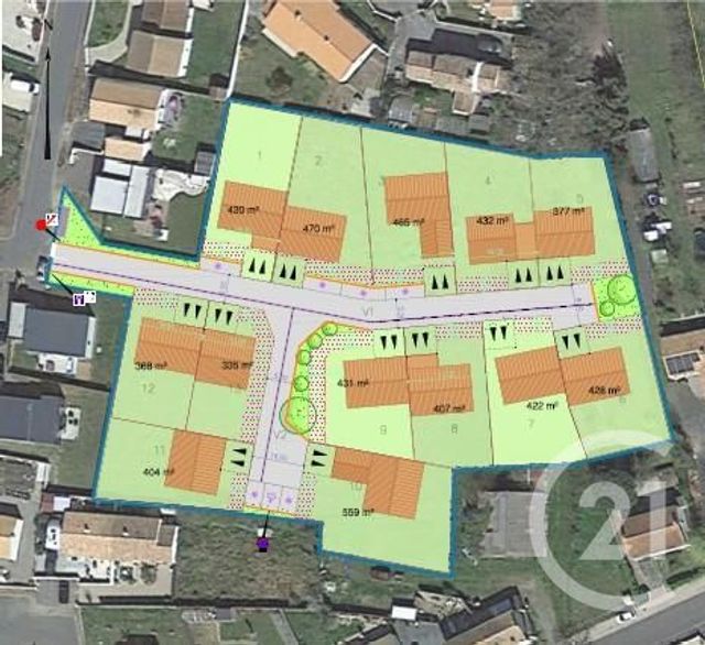 Terrain &agrave; vendre - 470 m2 - L Aiguillon Sur Vie - 85 - PAYS-DE-LOIRE