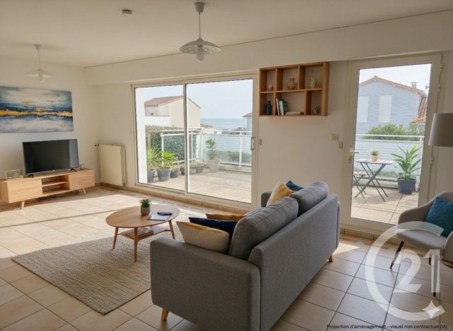 Appartement T3 &agrave; vendre - 3 pi&egrave;ces - 63,80 m2 - Les Sables D Olonne - 85 - PAYS-DE-LOIRE