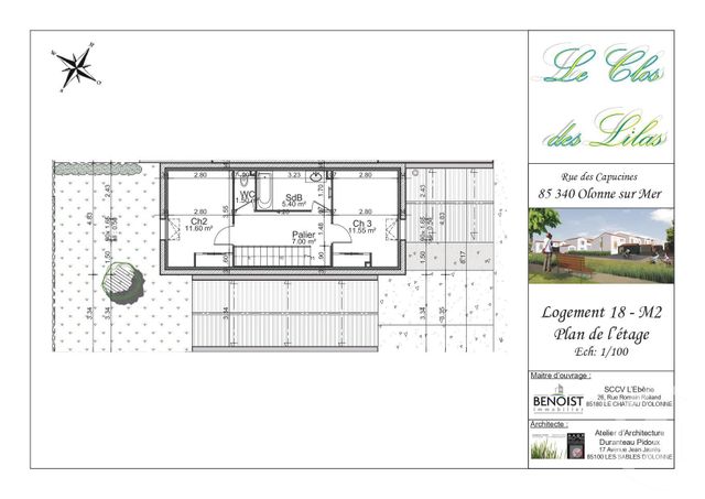 Maison &agrave; louer - 4 pi&egrave;ces - 90,30 m2 - Olonne Sur Mer - 85 - PAYS-DE-LOIRE