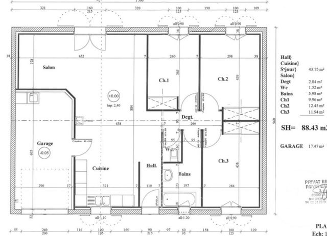 Maison &agrave; vendre - 4 pi&egrave;ces - 88 m2 - Challans - 85 - PAYS-DE-LOIRE