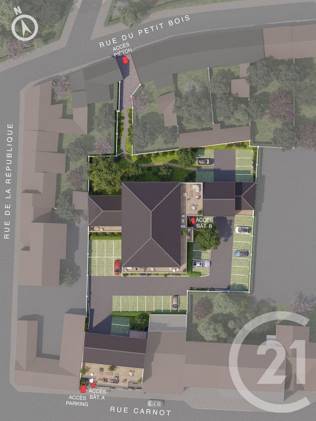 Appartement F2 &agrave; vendre - 3 pi&egrave;ces - 62,52 m2 - Challans - 85 - PAYS-DE-LOIRE