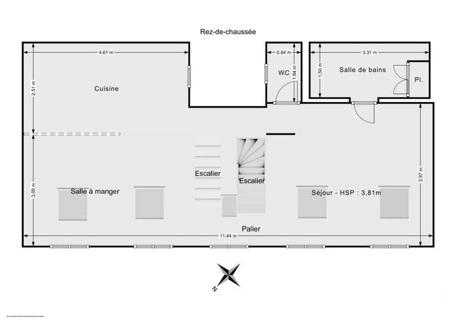 Appartement F3 &agrave; vendre - 3 pi&egrave;ces - 79 m2 - Paris - 75011 - ILE-DE-FRANCE