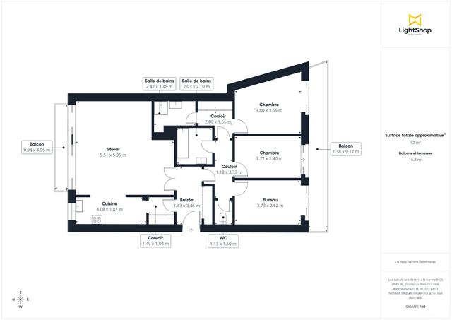 Appartement F4 &agrave; vendre - 4 pi&egrave;ces - 98 m2 - Paris - 75012 - ILE-DE-FRANCE