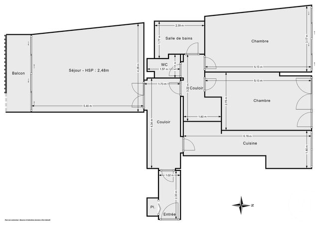 Appartement F3 &agrave; vendre - 3 pi&egrave;ces - 79 m2 - Paris - 75011 - ILE-DE-FRANCE