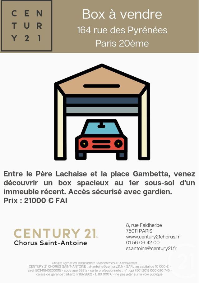 parking - PARIS - 75020