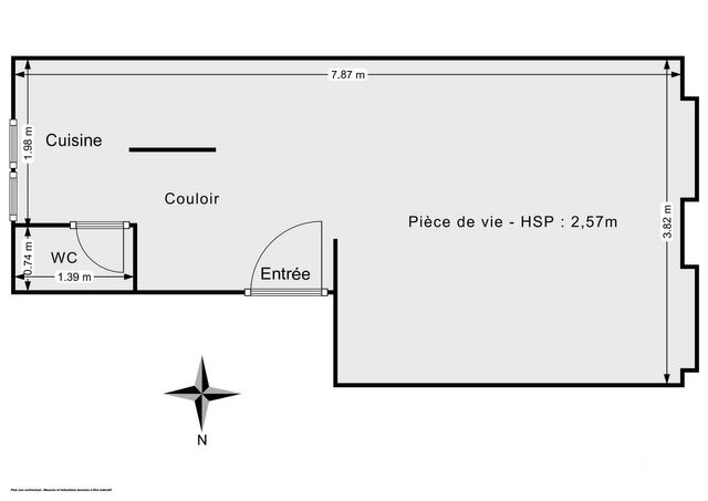 Appartement Studio &agrave; vendre - 1 pi&egrave;ce - 26,37 m2 - Paris - 75012 - ILE-DE-FRANCE