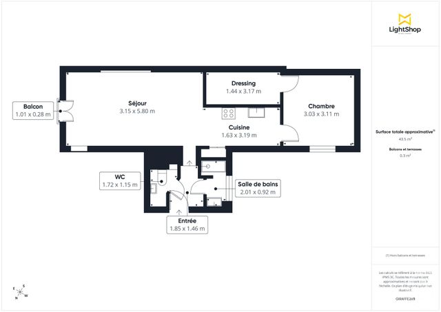 Appartement &agrave; vendre - 2 pi&egrave;ces - 44,64 m2 - Paris - 75011 - ILE-DE-FRANCE