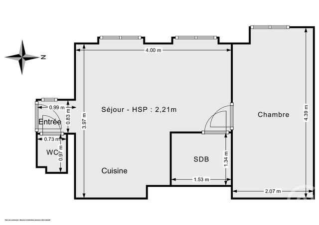 Appartement F2 &agrave; vendre - 2 pi&egrave;ces - 25,44 m2 - Paris - 75011 - ILE-DE-FRANCE