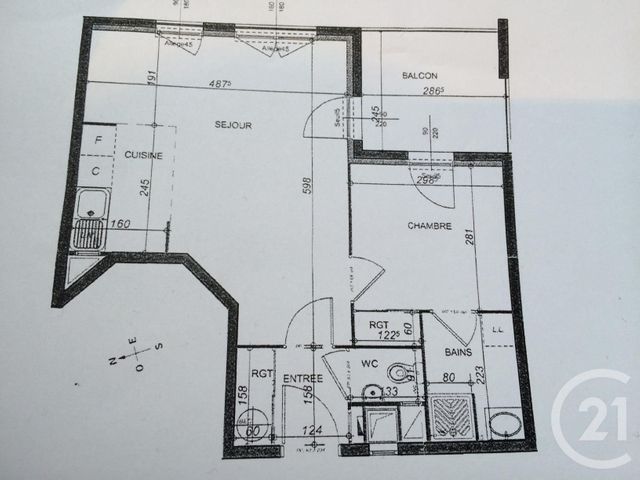 Appartement F2 à louer - 2 pièces - 42,17 m2 - Villejuif - 94 - ILE-DE-FRANCE