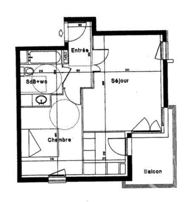 Appartement F2 &agrave; vendre - 2 pi&egrave;ces - 43,34 m2 - Villecresnes - 94 - ILE-DE-FRANCE