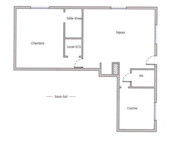 Appartement F2 &agrave; louer - 2 pi&egrave;ces - 45,04 m2 - Brunoy - 91 - ILE-DE-FRANCE