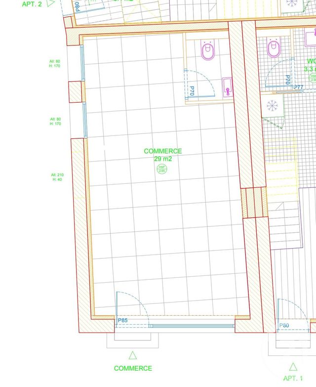 Local commercial à louer - 27.71 m2 - 77 - Seine-et-Marne