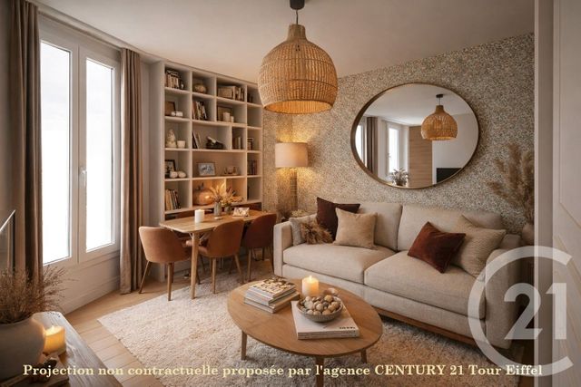 Appartement Studio &agrave; vendre - 1 pi&egrave;ce - 21,90 m2 - Paris - 75007 - ILE-DE-FRANCE