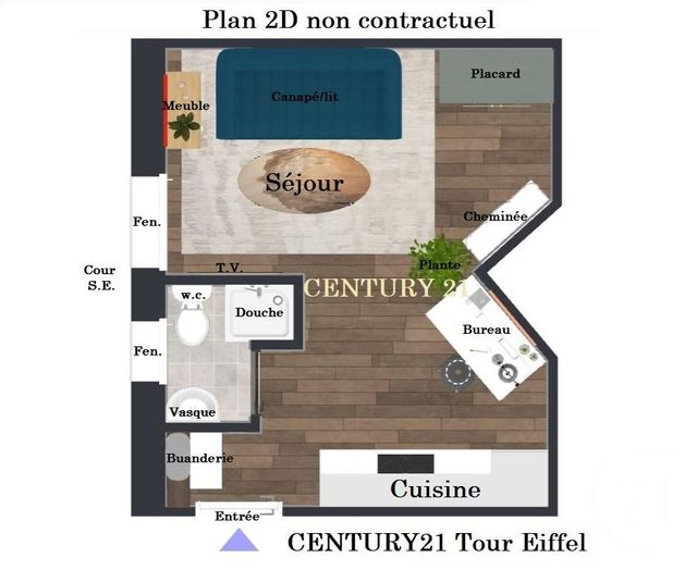 Appartement Studio à vendre - 1 pièce - 18,77 m2 - Paris - 75007 - ILE-DE-FRANCE