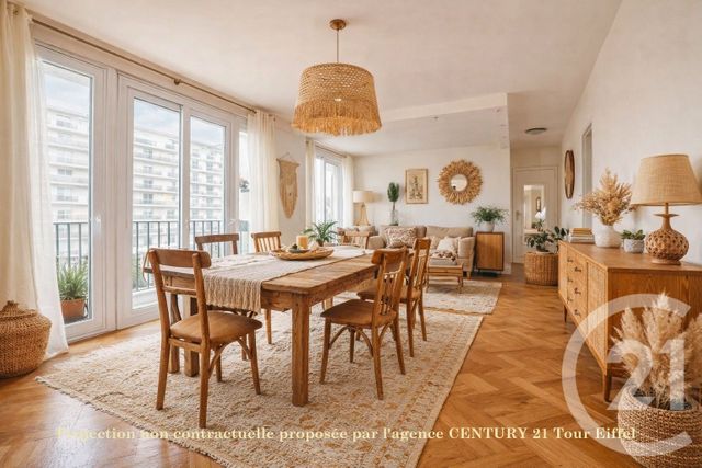 Appartement &agrave; vendre - 4 pi&egrave;ces - 76,43 m2 - Paris - 75015 - ILE-DE-FRANCE