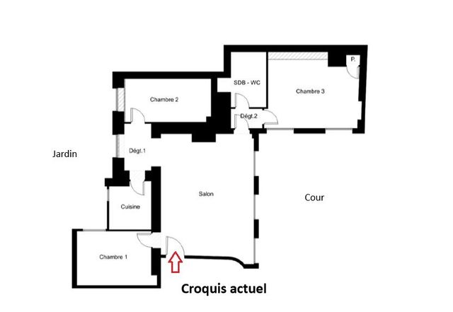 Appartement &agrave; vendre - 5 pi&egrave;ces - 82,98 m2 - Paris - 75006 - ILE-DE-FRANCE