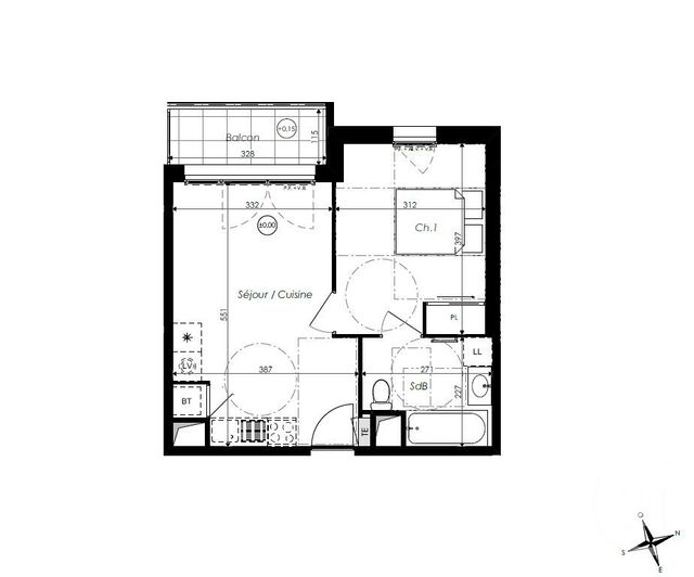 Appartement T2 &agrave; vendre - 2 pi&egrave;ces - 36,25 m2 - St Jean De Monts - 85 - PAYS-DE-LOIRE