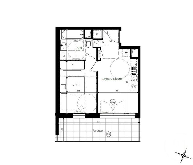 Appartement T2 &agrave; vendre - 2 pi&egrave;ces - 36,25 m2 - St Jean De Monts - 85 - PAYS-DE-LOIRE