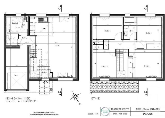 Maison à vendre - 6 pièces - 117,25 m2 - La Roche Sur Yon - 85 - PAYS-DE-LOIRE