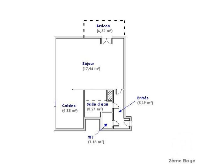 Appartement T1 &agrave; vendre - 1 pi&egrave;ce - 32,25 m2 - La Roche Sur Yon - 85 - PAYS-DE-LOIRE