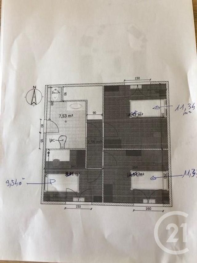 Maison à louer - 7 pièces - 117 m2 - La Roche Sur Yon - 85 - PAYS-DE-LOIRE