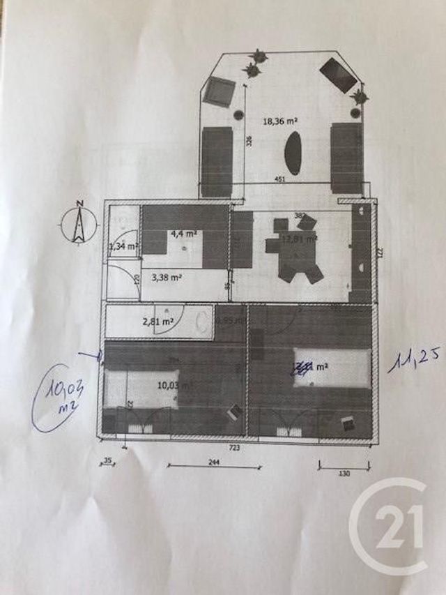 Maison à louer - 7 pièces - 117 m2 - La Roche Sur Yon - 85 - PAYS-DE-LOIRE