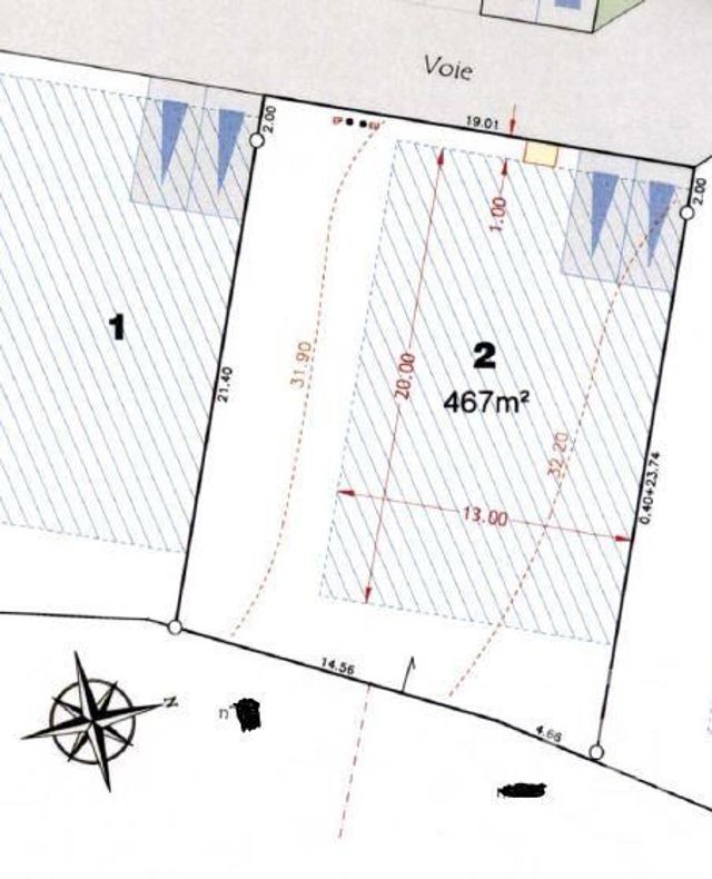 Terrain &agrave; vendre - 467 m2 - St Gildas De Rhuys - 56 - BRETAGNE