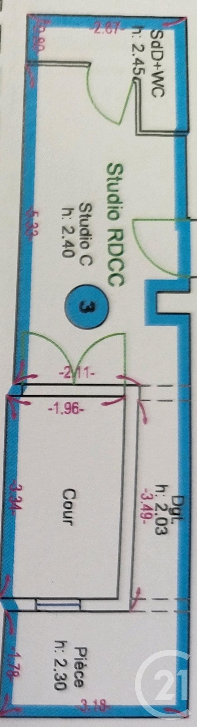 Appartement F2 à vendre - 2 pièces - 25,90 m2 - Reims - 51 - CHAMPAGNE-ARDENNE