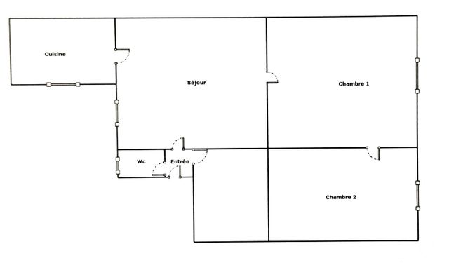 Appartement F3 à vendre - 3 pièces - 57,60 m2 - Reims - 51 - CHAMPAGNE-ARDENNE