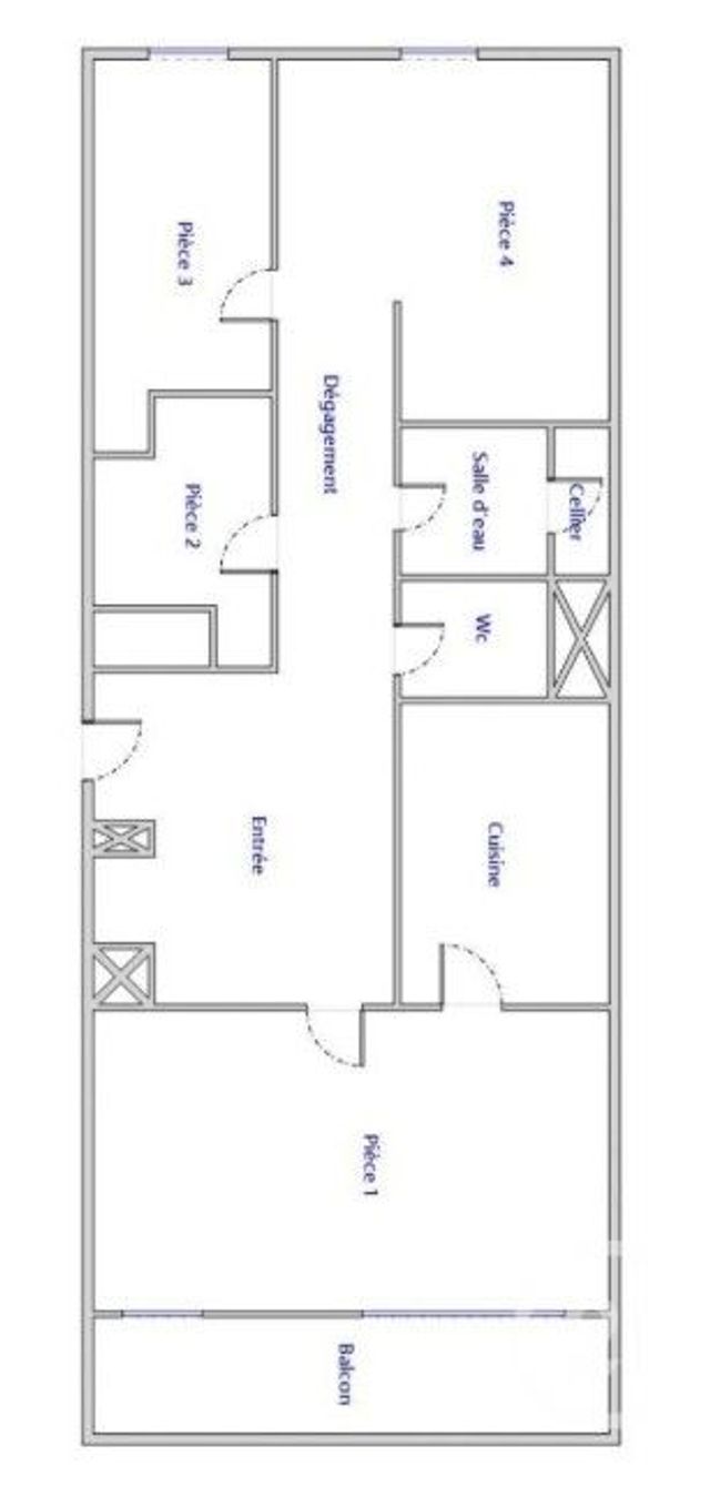 Appartement F3 &agrave; vendre - 3 pi&egrave;ces - 69,33 m2 - Courbevoie - 92 - ILE-DE-FRANCE