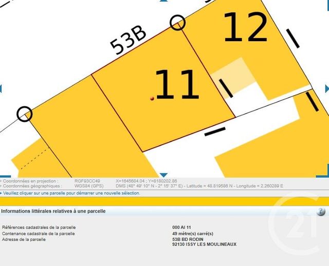 Terrain &agrave; vendre - 276 m2 - Issy Les Moulineaux - 92 - ILE-DE-FRANCE