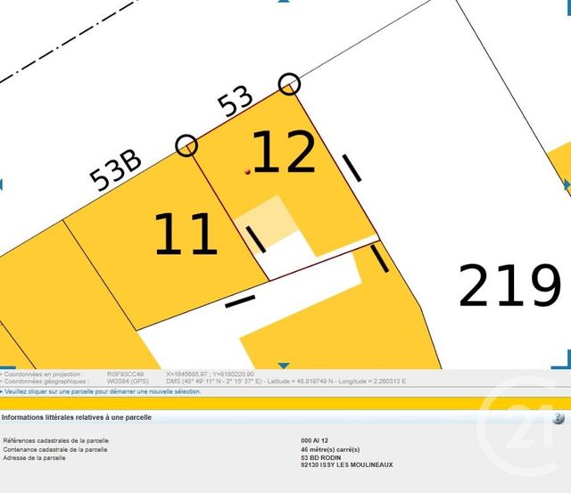Terrain &agrave; vendre - 276 m2 - Issy Les Moulineaux - 92 - ILE-DE-FRANCE