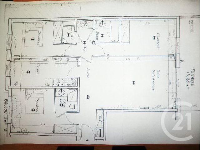 Appartement F4 &agrave; louer - 4 pi&egrave;ces - 88,07 m2 - Issy Les Moulineaux - 92 - ILE-DE-FRANCE