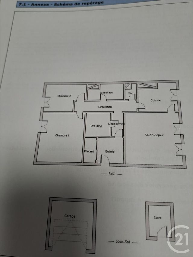 Appartement F3 à vendre - 3 pièces - 69,58 m2 - Alencon - 61 - BASSE-NORMANDIE