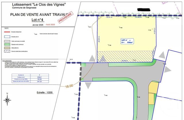 Terrain &agrave; vendre - 536 m2 - Seignosse - 40 - AQUITAINE