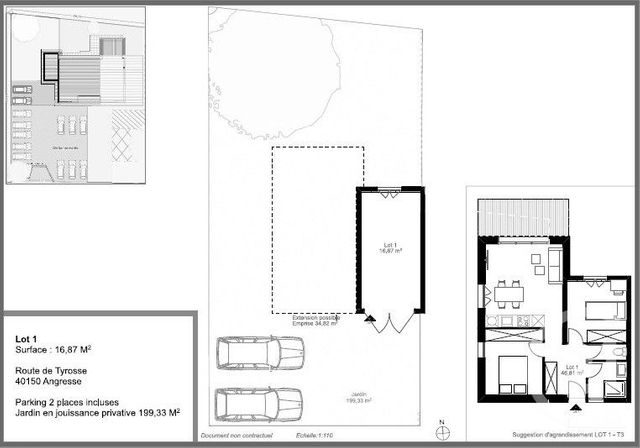 Terrain &agrave; vendre - 199 m2 - Angresse - 40 - AQUITAINE