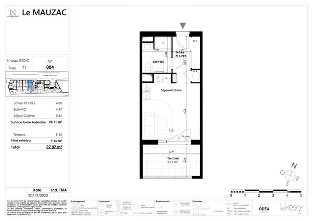 Appartement Studio &agrave; vendre - 1 pi&egrave;ce - 28,71 m2 - Castelnau Le Lez - 34 - LANGUEDOC-ROUSSILLON