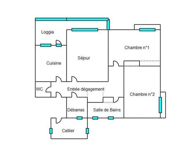 Appartement F3 &agrave; vendre - 3 pi&egrave;ces - 62,57 m2 - Sete - 34 - LANGUEDOC-ROUSSILLON