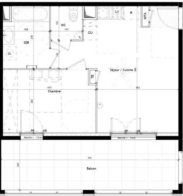 Appartement T2 &agrave; vendre - 2 pi&egrave;ces - 43 m2 - Castelnau Le Lez - 34 - LANGUEDOC-ROUSSILLON