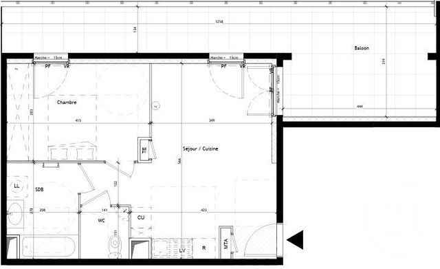 Appartement T2 &agrave; vendre - 2 pi&egrave;ces - 43 m2 - Castelnau Le Lez - 34 - LANGUEDOC-ROUSSILLON