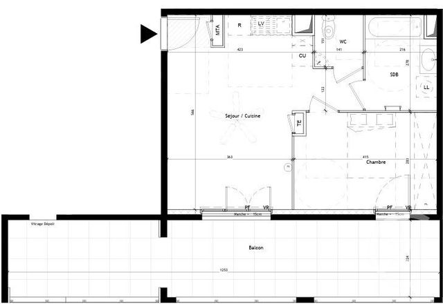 Appartement T2 &agrave; vendre - 2 pi&egrave;ces - 43 m2 - Castelnau Le Lez - 34 - LANGUEDOC-ROUSSILLON