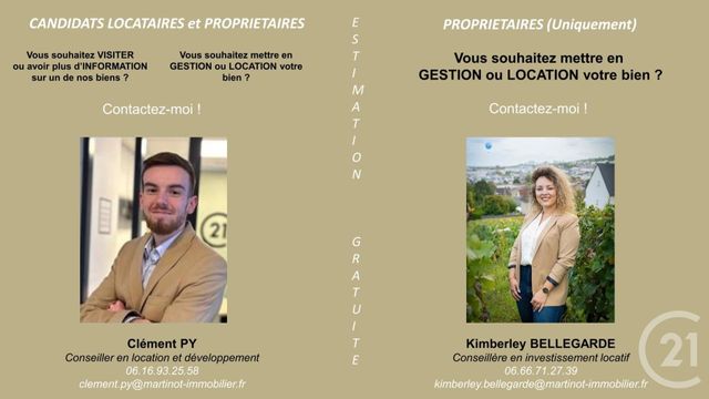 Bureaux à louer - 64.5 m2 - 51 - Marne