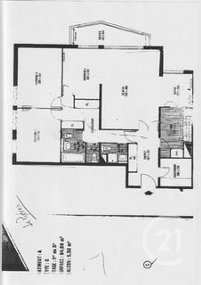 Appartement F4 &agrave; vendre - 4 pi&egrave;ces - 93,97 m2 - Paris - 75013 - ILE-DE-FRANCE