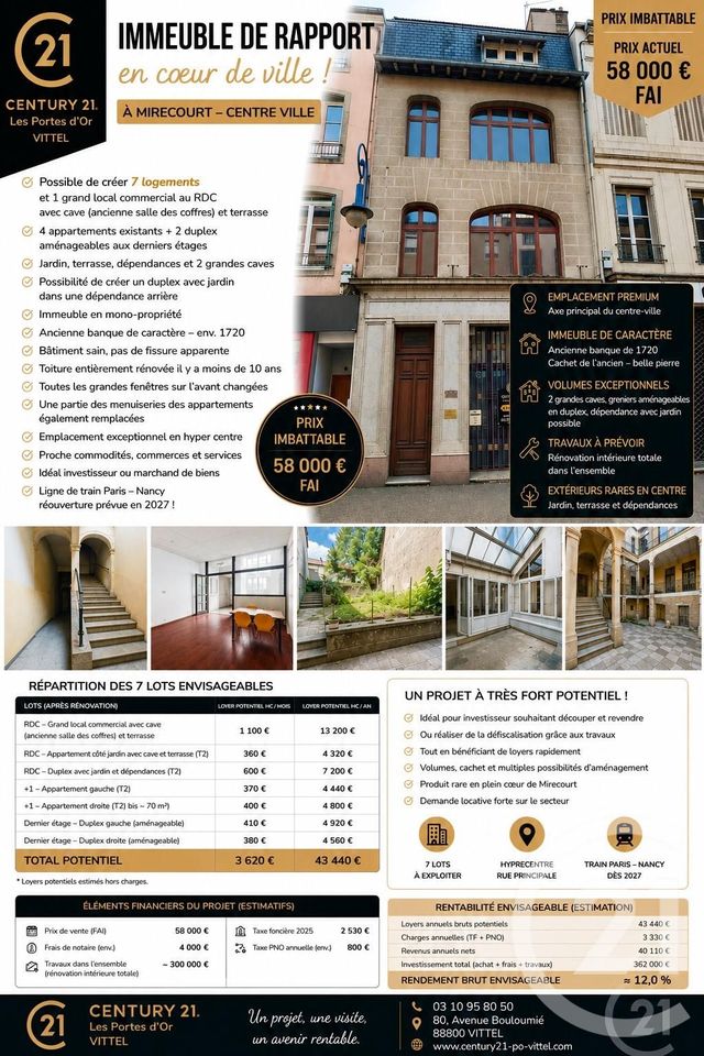 immeuble - MIRECOURT - 88