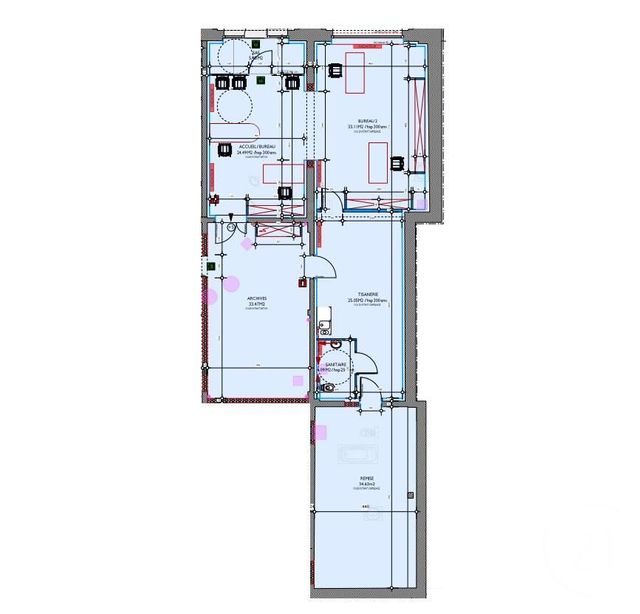 Appartement Local &agrave; louer - 3 pi&egrave;ces - 160 m2 - Vittel - 88 - LORRAINE